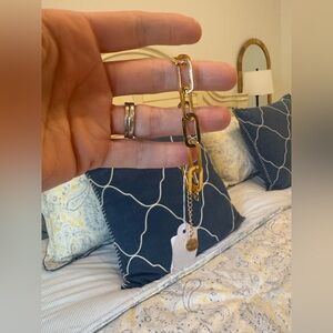 Beljoy Gold Link Paperclip Chain Bracelet